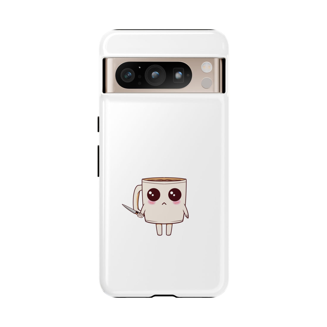 Lil' Latte Kohi - Cute Cartoon Coffee with knife Phone Cases