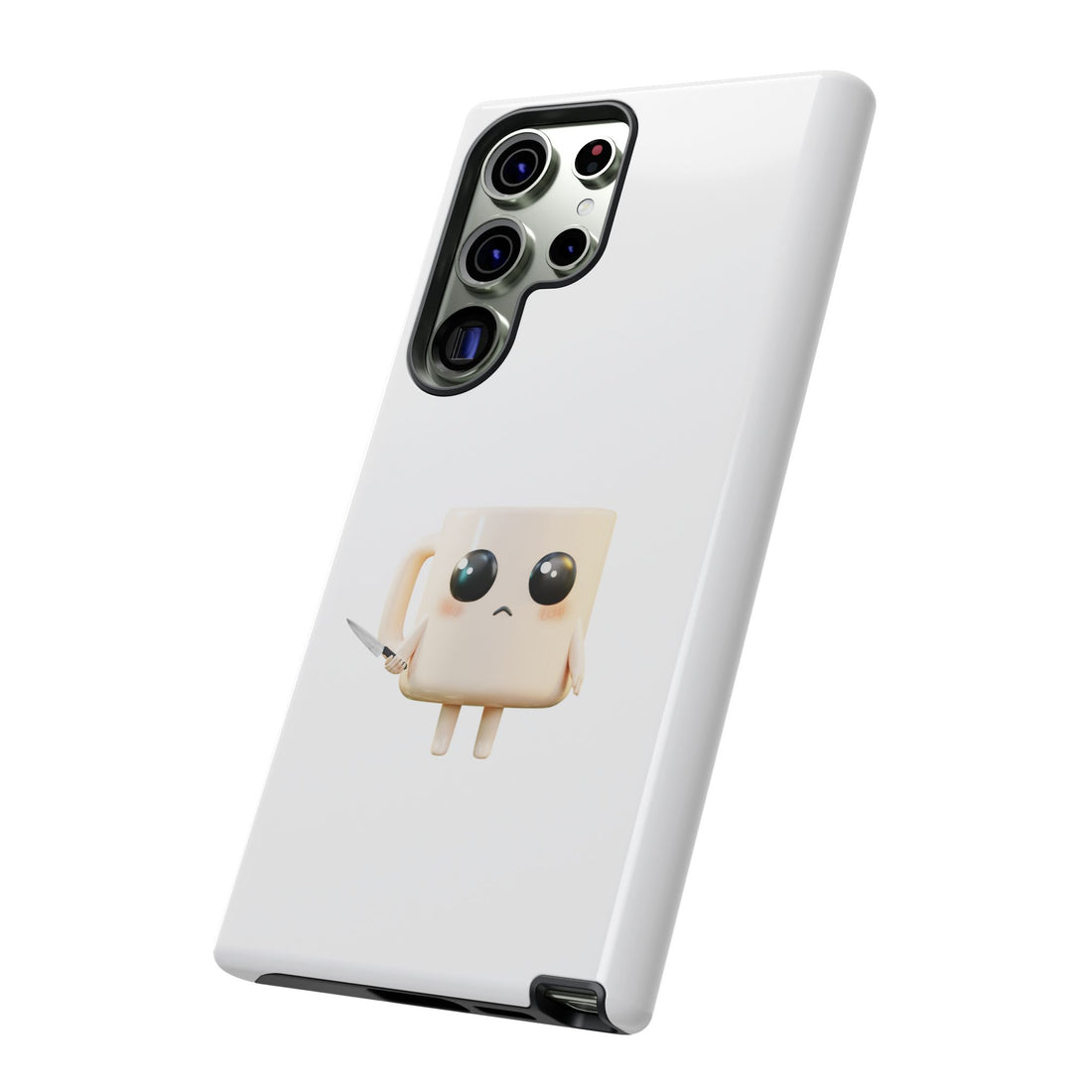 Lil' Latte Kohi - Cute Cartoon Coffee with knife Phone Cases