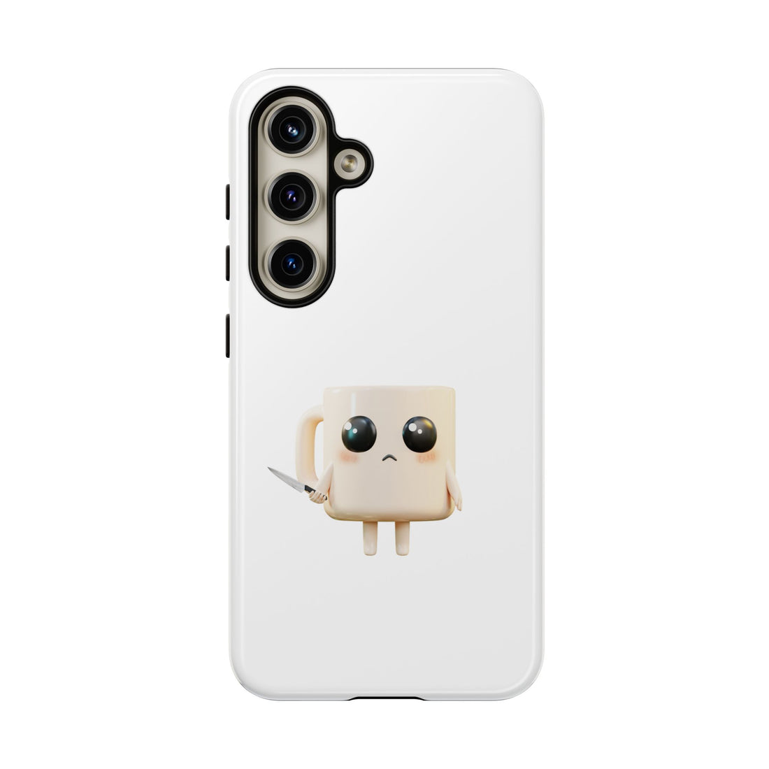 Lil' Latte Kohi - Cute Cartoon Coffee with knife Phone Cases