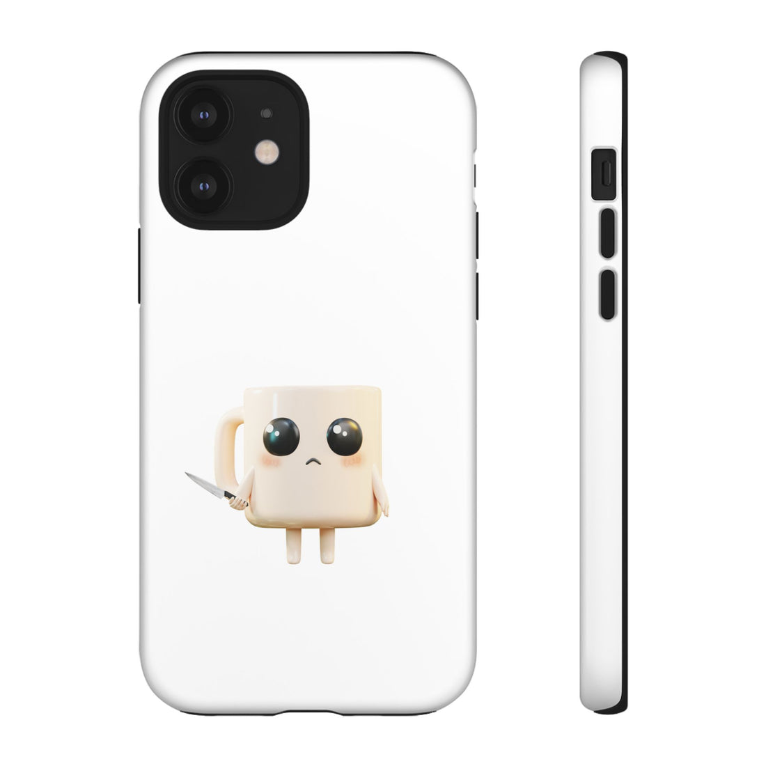 Lil' Latte Kohi - Cute Cartoon Coffee with knife Phone Cases