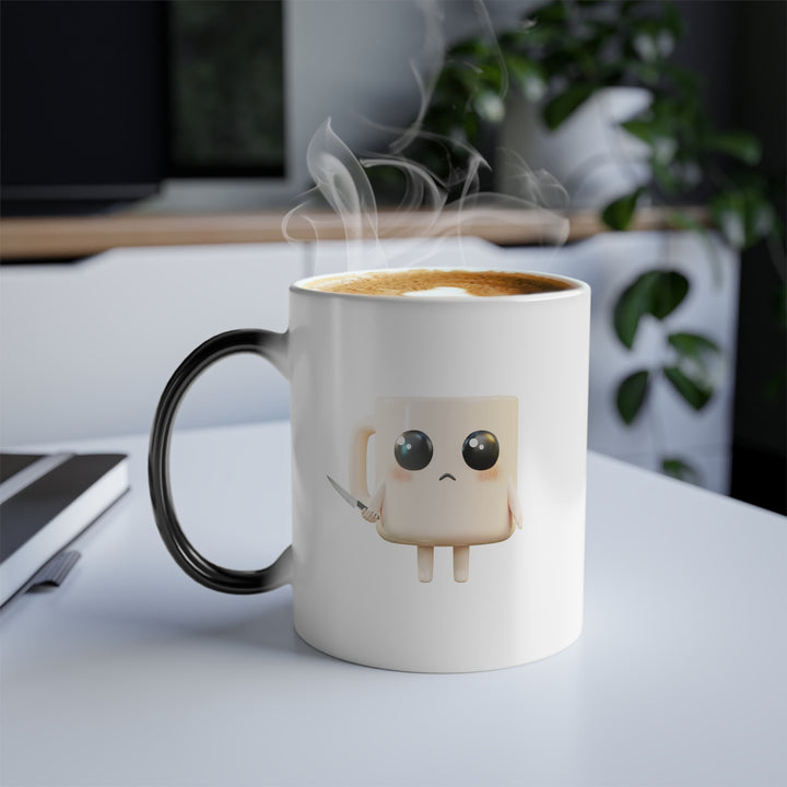 Lil' Latte Kohi - Cute Cartoon Coffee with knife Mug